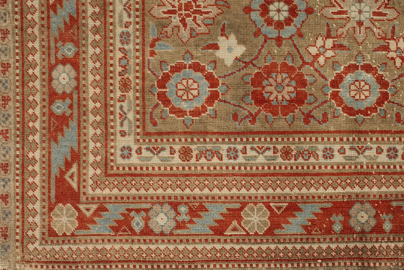 5x7 Red and Blue Persian Tribal Rug