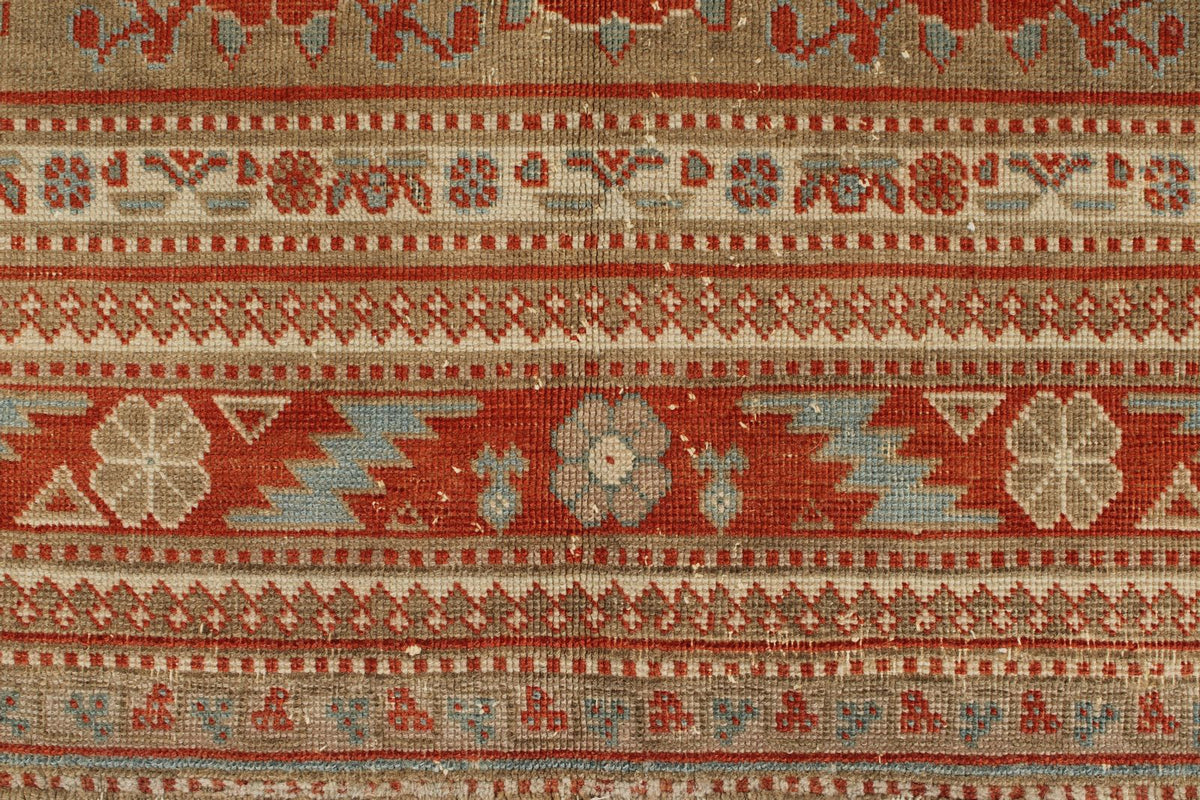 5x7 Red and Blue Persian Tribal Rug