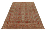 5x7 Red and Blue Persian Tribal Rug