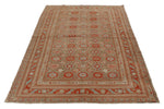 5x7 Red and Blue Persian Tribal Rug