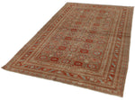5x7 Red and Blue Persian Tribal Rug