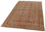 5x7 Red and Blue Persian Tribal Rug