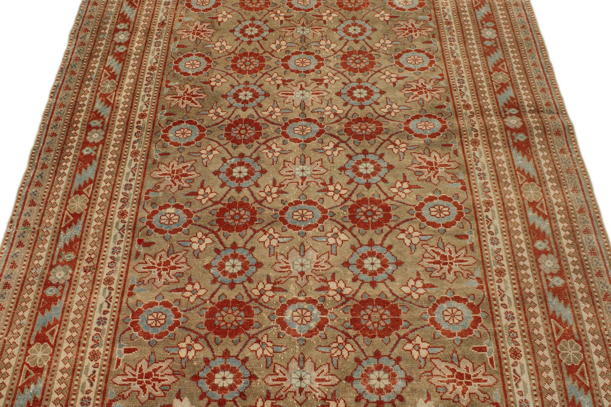 5x7 Red and Blue Persian Tribal Rug