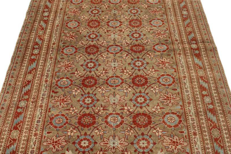 5x7 Red and Blue Persian Tribal Rug