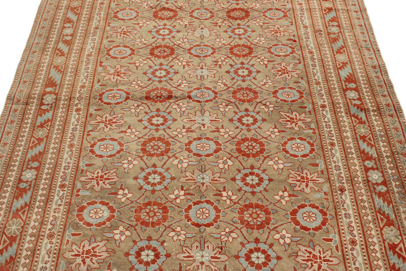 5x7 Red and Blue Persian Tribal Rug