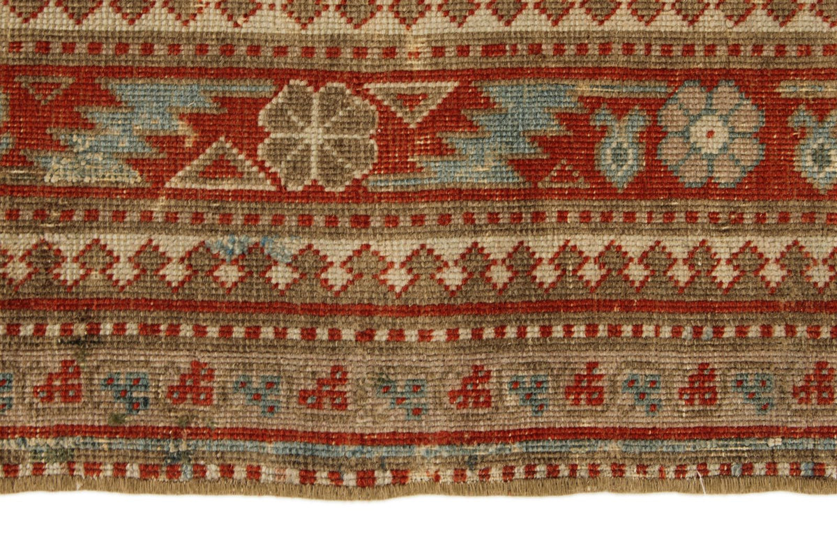 5x7 Red and Blue Persian Tribal Rug
