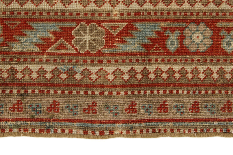 5x7 Red and Blue Persian Tribal Rug