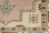 9x11 Pink and Ivory Turkish Tribal Rug