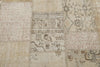 7x10 Beige and Ivory Turkish Patchwork Rug