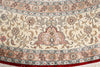 14x14 Red and Ivory Turkish Silk Rug