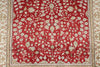 3x5 Red and Ivory Turkish Silk Rug