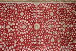 3x5 Red and Ivory Turkish Silk Rug