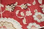 3x5 Red and Ivory Turkish Silk Rug