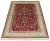 3x5 Red and Ivory Turkish Silk Rug