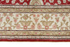 3x5 Red and Ivory Turkish Silk Rug