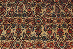 8x11 Ivory and Navy Turkish Oushak Rug