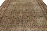 10x14 Gray and Burgundy Persian Traditional Rug