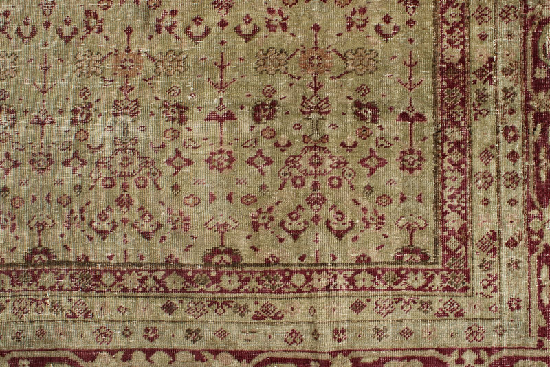 10x14 Gray and Burgundy Persian Traditional Rug