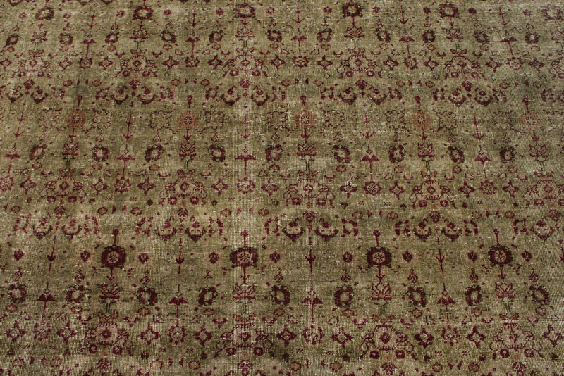 10x14 Gray and Burgundy Persian Traditional Rug