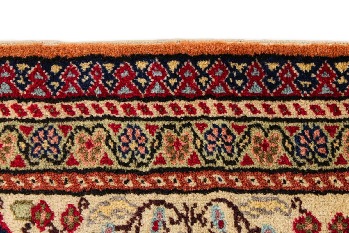 6x10 Brown and Ivory Turkish Tribal Rug