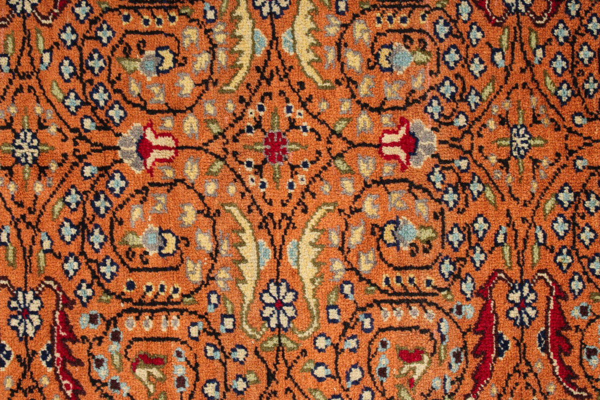 6x10 Brown and Ivory Turkish Tribal Rug