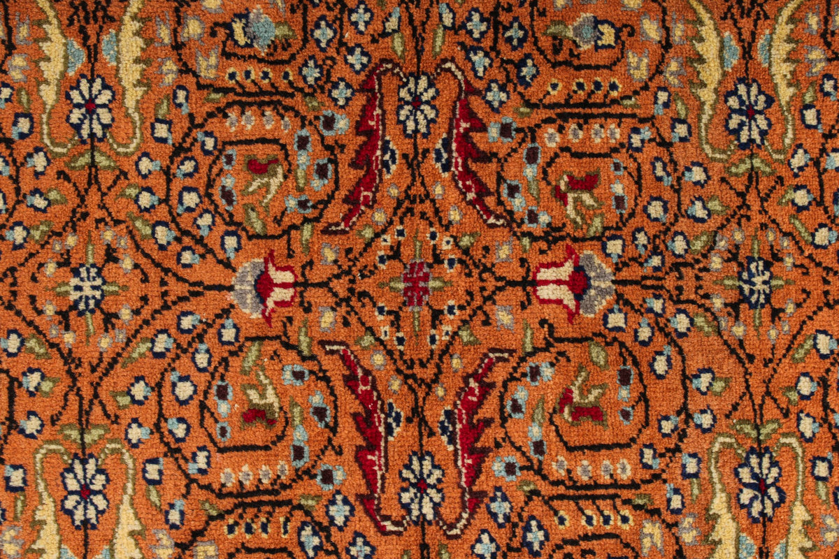 6x10 Brown and Ivory Turkish Tribal Rug