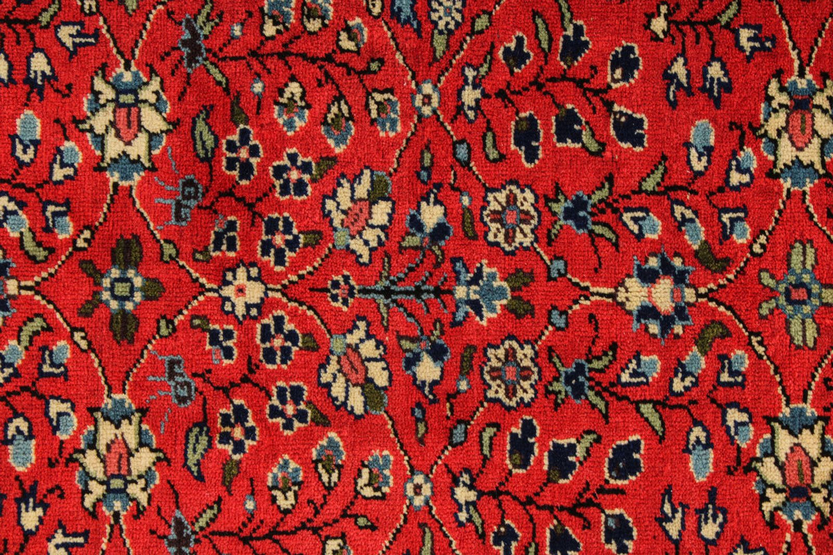 5x7 Red and Ivory Turkish Traditional Rug