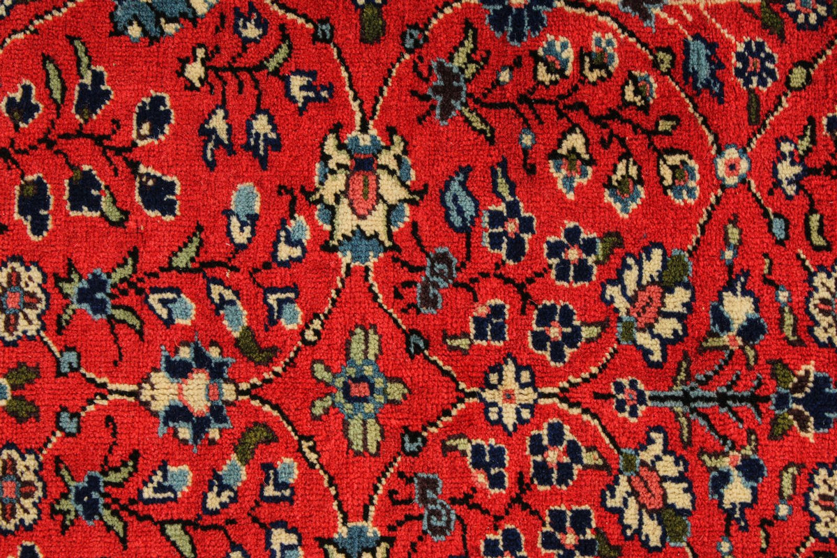 5x7 Red and Ivory Turkish Traditional Rug