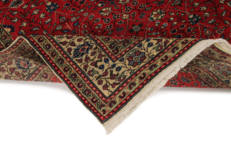 5x7 Red and Ivory Turkish Traditional Rug