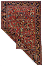 8x11 Rust and Navy Persian Rug