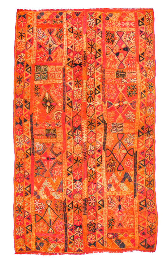 5x9 Multicolor Turkish Tribal Rug