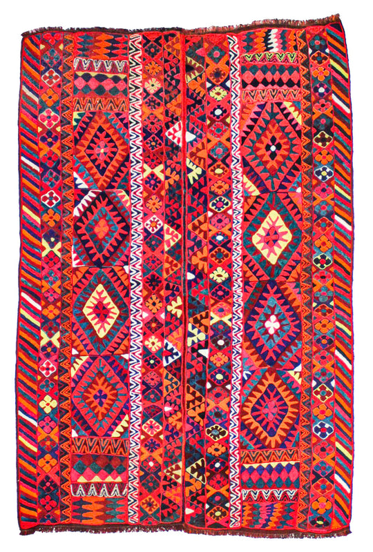 5x8 Multicolor Turkish Tribal Rug