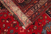 4x5 Red and Ivory Turkish Tribal Rug