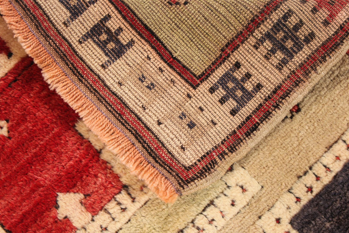 4x4 Multicolor Anatolian Tribal Rug