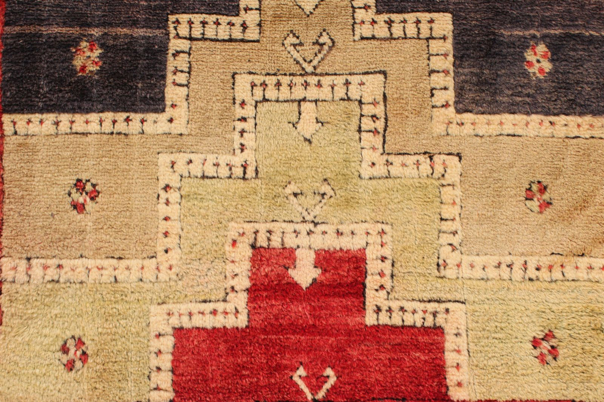 4x4 Multicolor Anatolian Tribal Rug