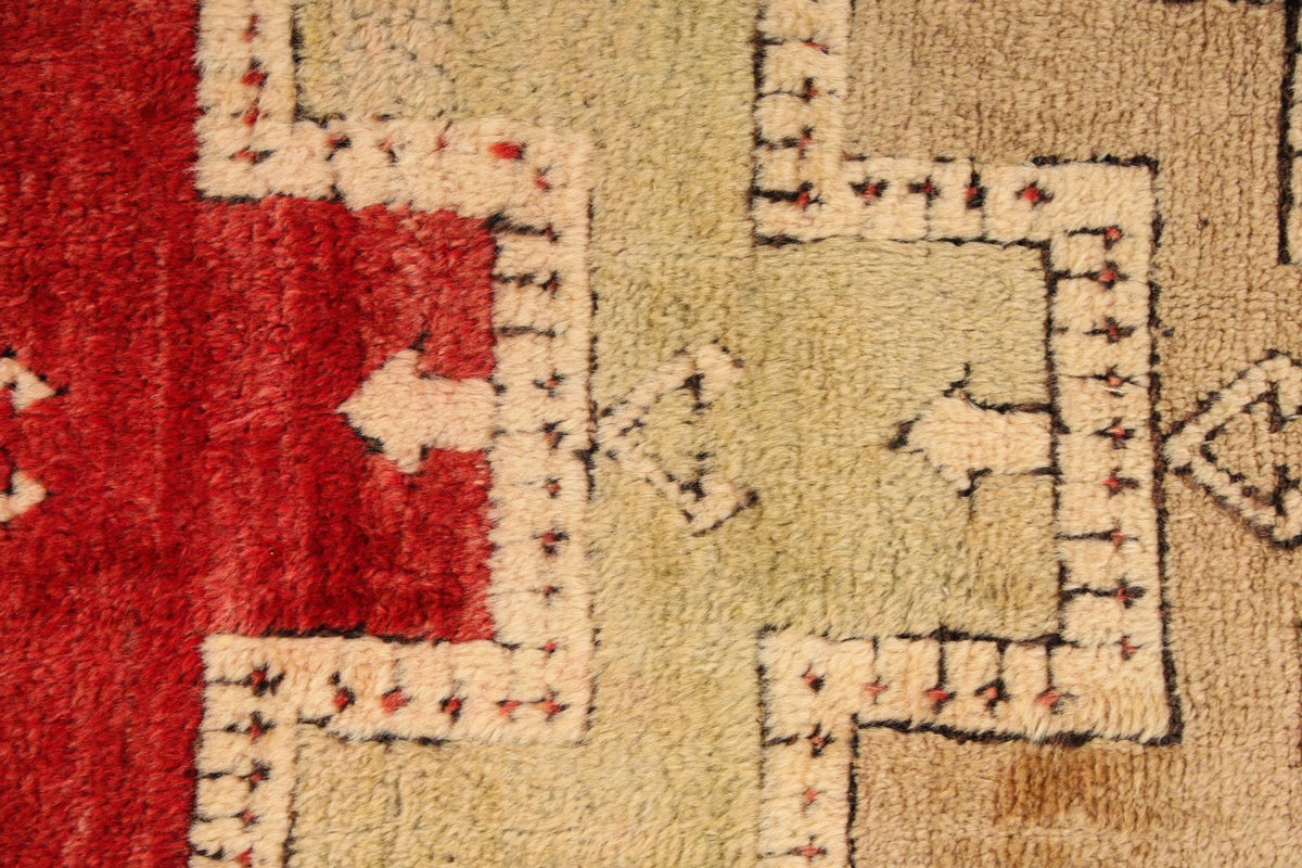 4x4 Multicolor Anatolian Tribal Rug