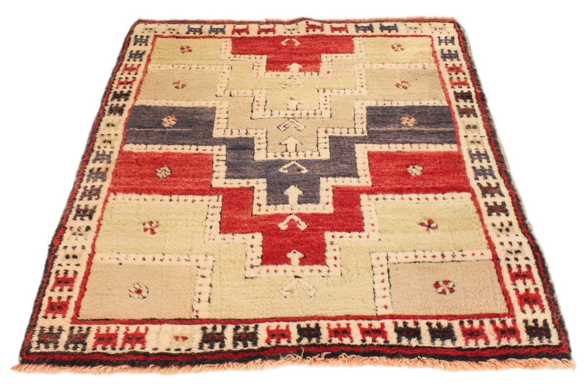 4x4 Multicolor Anatolian Tribal Rug