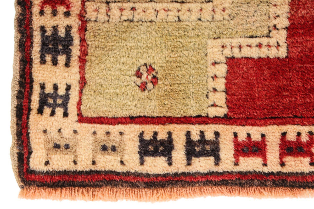 4x4 Multicolor Anatolian Tribal Rug