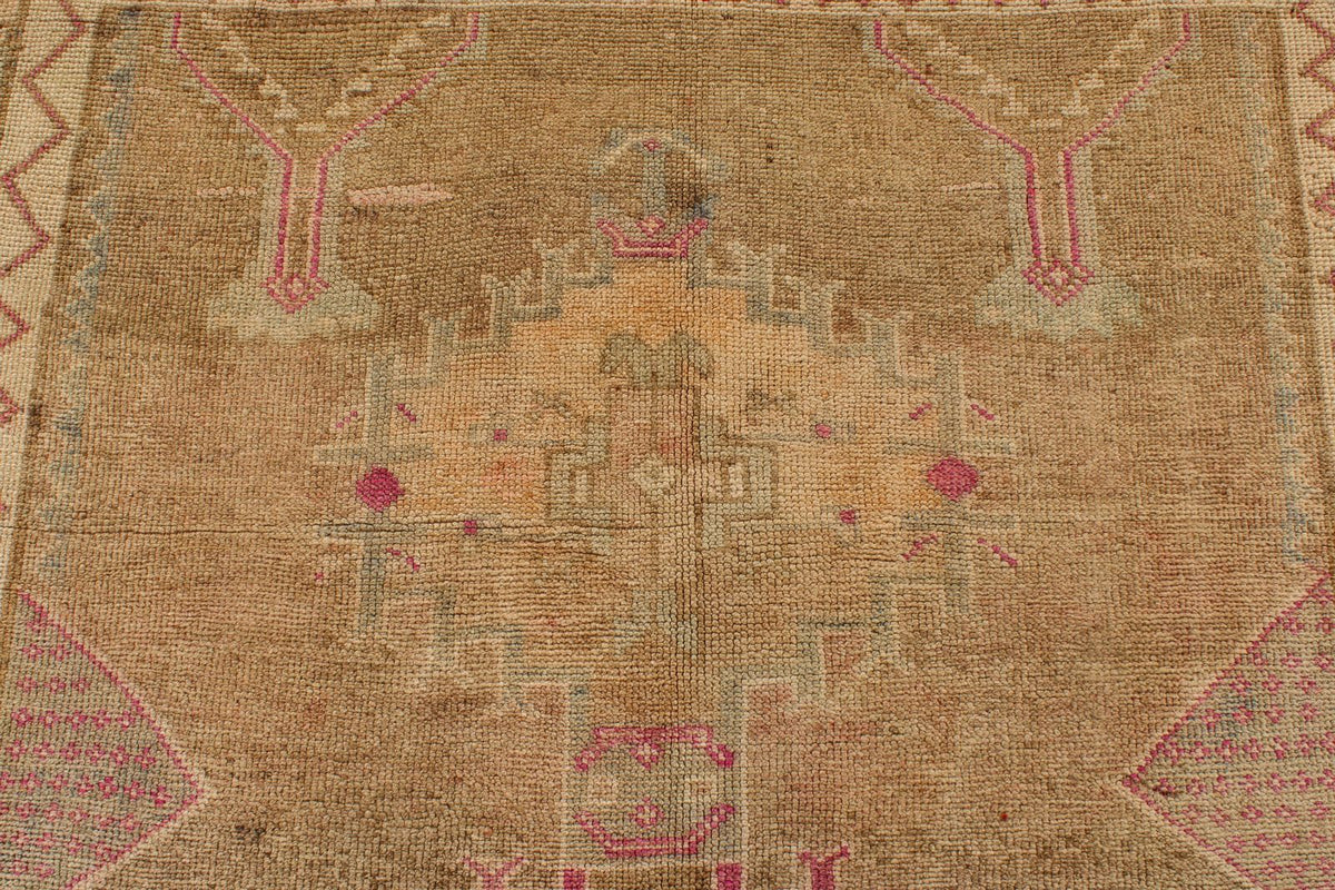 5x15 Blue and Ivory Turkish Tribal Runner