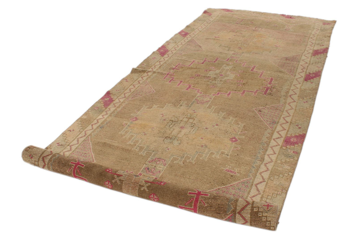 5x15 Blue and Ivory Turkish Tribal Runner