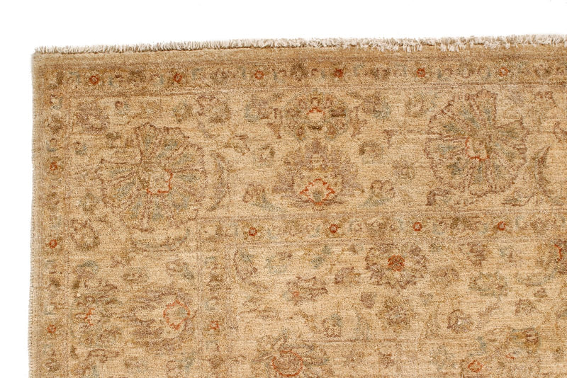 5x7 Beige and Beige Turkish Oushak Rug