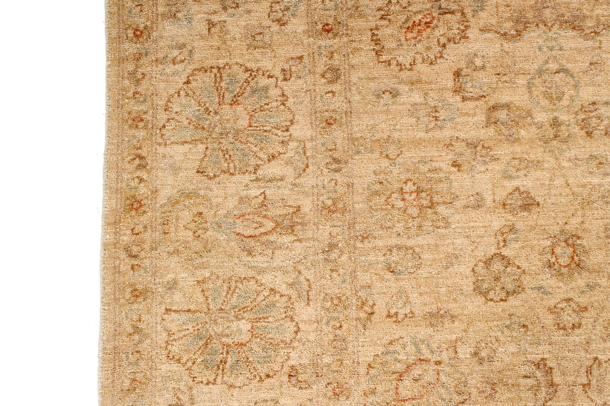 5x7 Beige and Beige Turkish Oushak Rug