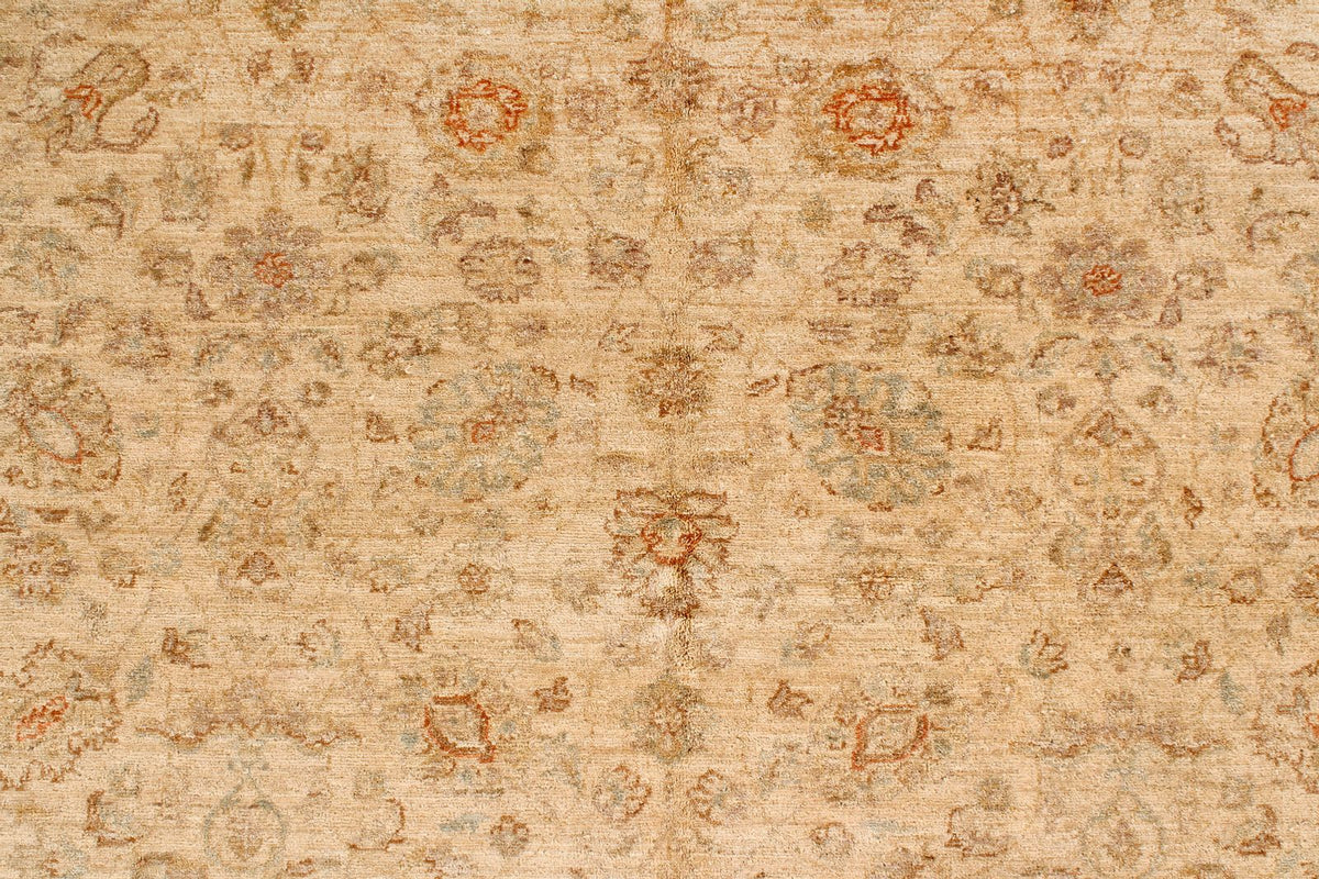 5x7 Beige and Beige Turkish Oushak Rug
