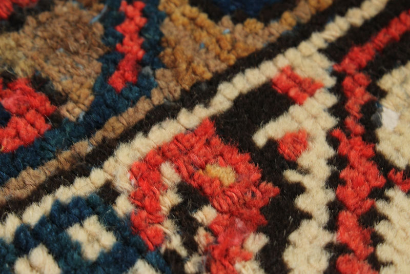3x16 Navy and Ivory Persian Tribal Runner