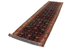 3x16 Navy and Ivory Persian Tribal Runner