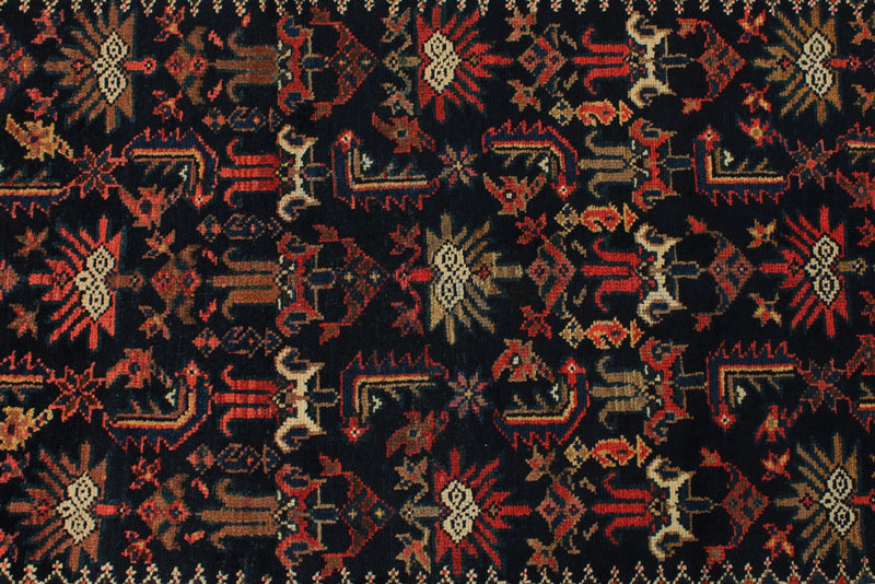 3x16 Navy and Ivory Persian Tribal Runner