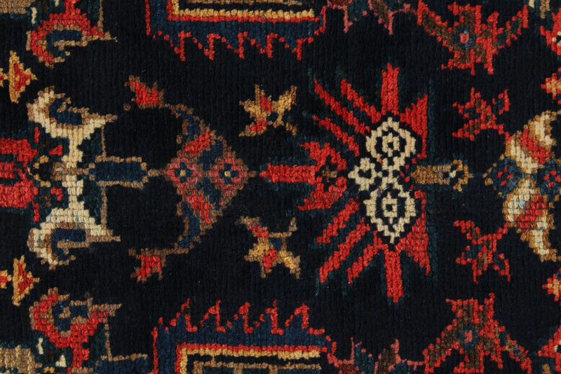 3x16 Navy and Ivory Persian Tribal Runner