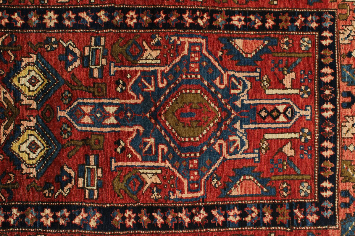 4x11 Red and Multicolor Persian Runner