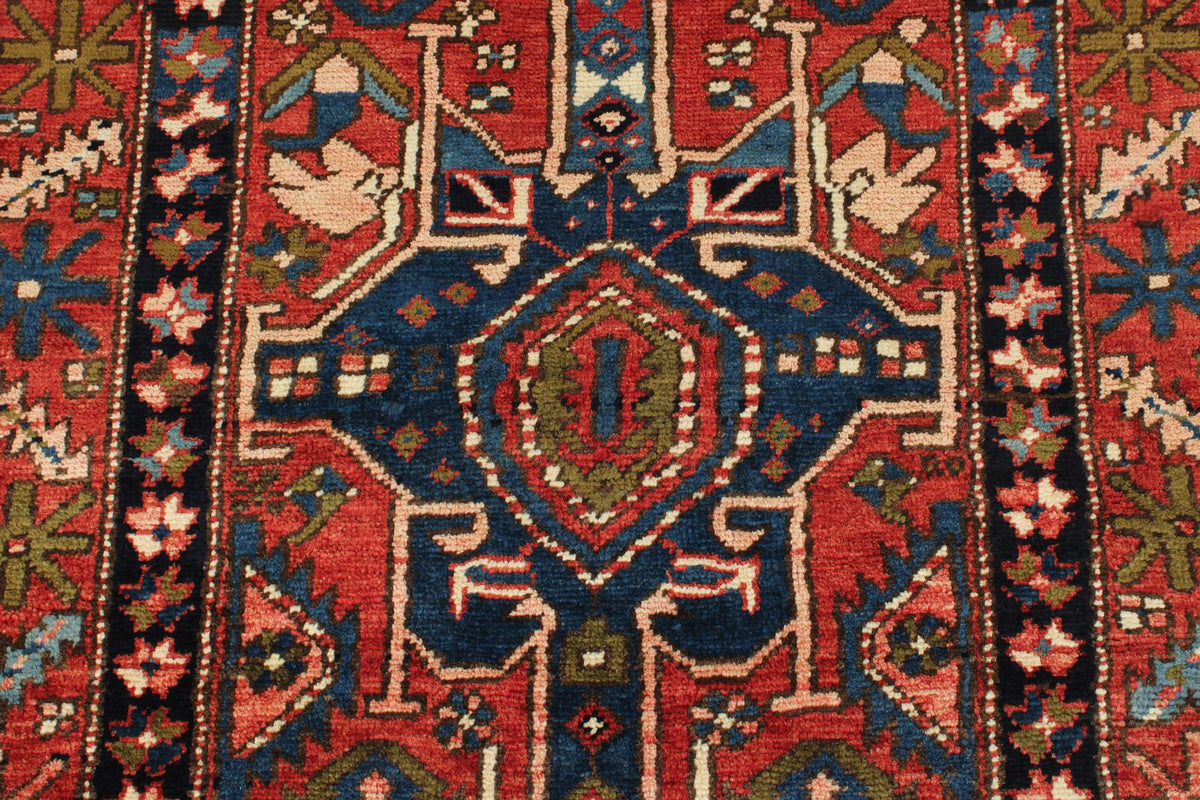 4x11 Red and Multicolor Persian Runner