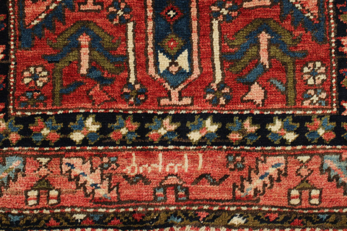 4x11 Red and Multicolor Persian Runner